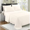 100% Egyptian Cotton Flat Sheet, 200 Thread Count Ultra-Soft Long Staple Bed Sheet, Luxury Hotel Quality Bedding Sheet, Shrinkage & Fade Resistant Top Sheet- Easy Care (Single, Cream)