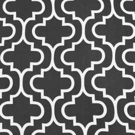 Superior Trellis Collection Quality Soft, Insulated, Thermal, Woven Blackout Grommet Printed Curtain Panel Pair (Set Of 2) 52" x 108" - Grey