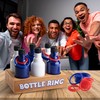 Ring Toss Bottle Carnival Game, 6 Plastic Bottles Targets and