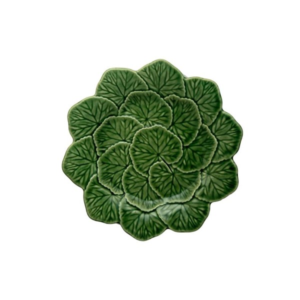Geranium Salad & Dessert Plates - Green, Set of 4