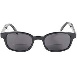 Pacific Coast Sunglasses X-Kd Readerz Smoke Lens 2.50 Rectangular Sunglasses, Black, 55mm, 60mm