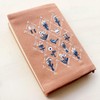 Furukawa Shikko QE80 Book Cover, Bunko Embroidery, Hontowatashi Dried Flower