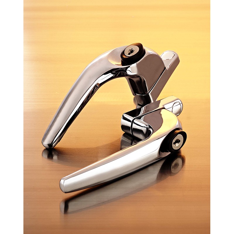 Yale YWHLCK40L-PC - Replacement PVCu Lockable Window Handle Offset Left