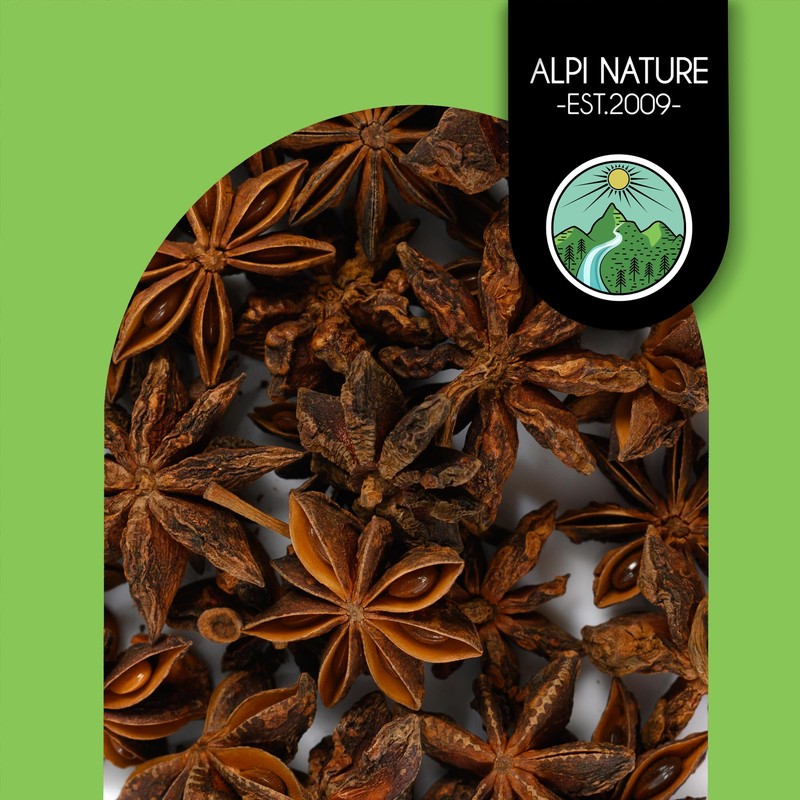 Star anise whole (125g, 4.4oz), Star anise pods, star anise