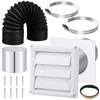 Glooglitter Dryer Vent Kit 4 Inch Dryer Ducting Tube Vent