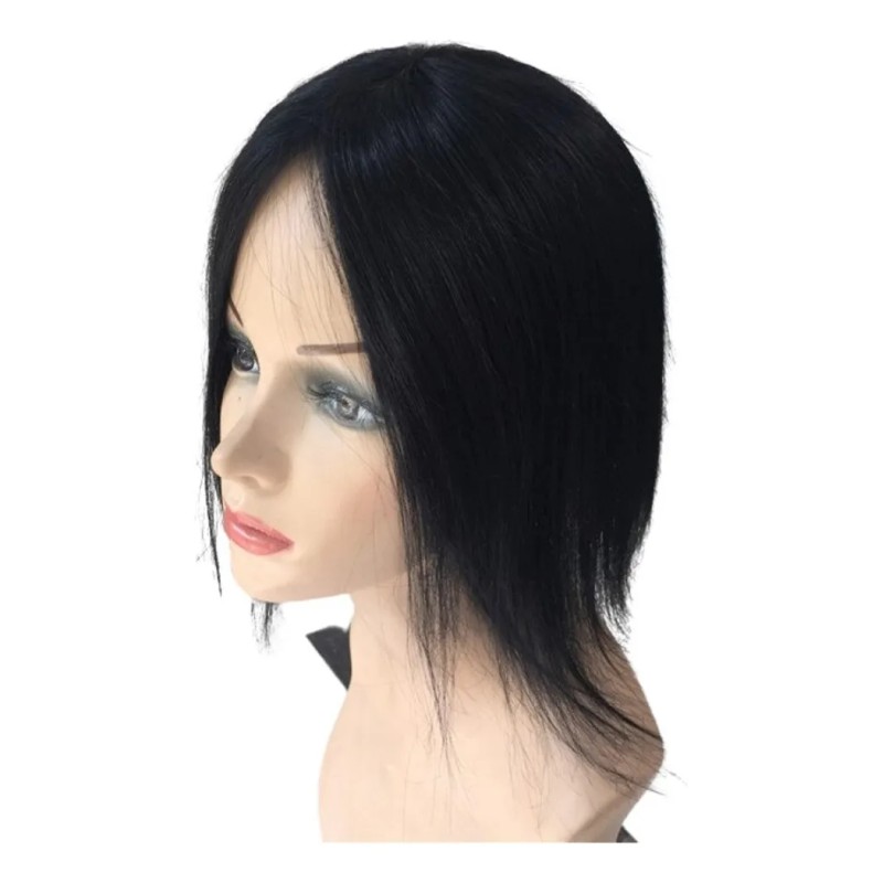 Extensión Toupe Peluquín Postizo Cabello Natural Humano 10in