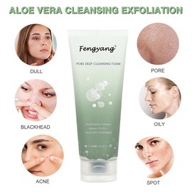 Fengyang SchäUmender Gesichtsreiniger, Cleansing Oil, Pore Deep Cleansing Foam, Tiefenporenreiniger, Gesichtsreinigung Reinigungsmittel für dunkle Flecken