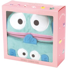 Skater SET1085 2-Piece Gift Set, Hair Dry Towel, Hooded Bath Poncho, Absorbent and Quick Drying, Sanrio Hangyodon