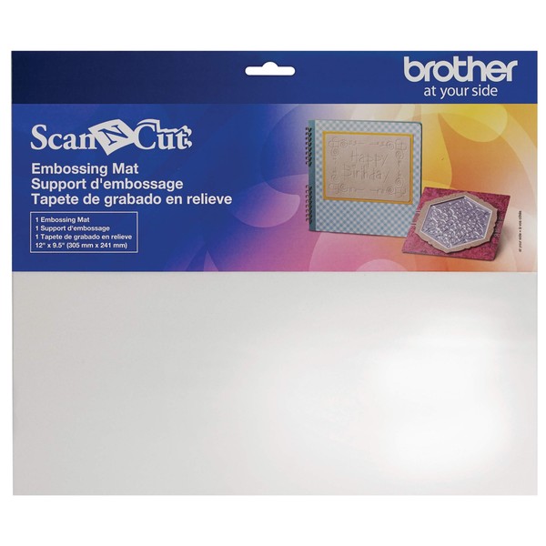 Brother ScanNCut Embossing Mat CAEBSMAT1, 12" x 9.5", Use with Paper and Metal Sheets for Greeting Cards, Stationary and More