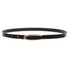beltiscool 1/2" Skinny Faux Leather Fashion Belt, black(patent) | M