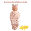 BABESIDE 4 Pcs Reborn Baby Doll Blanket with Doll Accessories