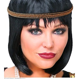 Widmann 01978 Women's Headband Cabaret, Sequins, Gold, 20s, Accessory, Costume, Carnival, Theme Party