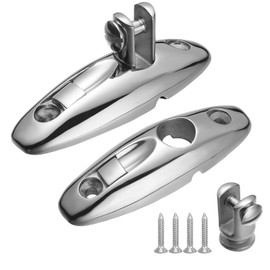 DIALESHU Quick Release Boat Bimini Top Swivel Deck Hinge 316 Stainless Steel, 360 Degree Swivel Deck Side Mount Hinge, 3.17-inch Length, Include Screws(Pack of 2)