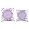 Identica Design Geometric Spirograph a Throw Pillow, 16x16, Multicolor