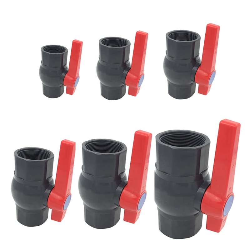 PVC Ball Valve Water Supply Valve U Compact Female Threaded