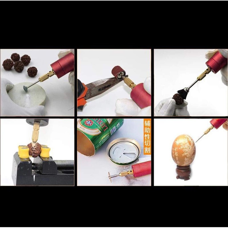 Portable Mini Hand Drill Micro Electric Aluminum Hand for Jewelry