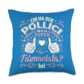 Super Farmacista Idee Regalo Per Farmacista Donna Farmacia Throw Pillow
