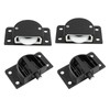 Litoexpe 2 Pair Sliding Cabinet Door Hardware, ABS Single Wheel