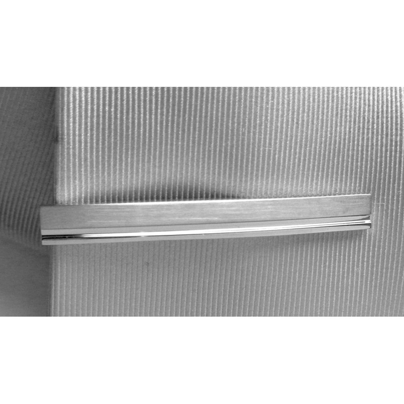 Tie Clip Short 5.8 cm Silver Matte Shiny Including Gift