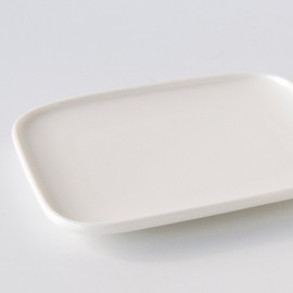Marimekko Oiva Square Plate (15 × 12 cm)/White, 90 (100) [63285] marimekko