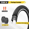 ZUKKA Bike Tire 20/24/26/27.5/29 x 2.125 Mountain Bike Tire Foldable