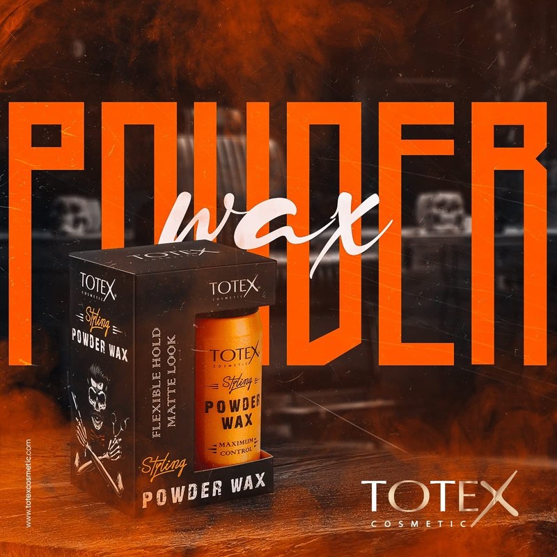 Totex Hair Styling Texturising Matte Powder Wax 20g & Wide