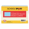 School Smart Ruled Index Card, 4 x 6 Inches, Blue,