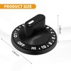 12200035 Range Surface Burner Knob Compatible with Whirlpool Kenmore Jenn