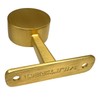 Desunia Die-Cast Mid Hanger for Satin Brass Round Closet Rod