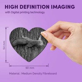 1 x Heart MDF Magnets - Wild Squirrel Wildlife Nature Forest 43434