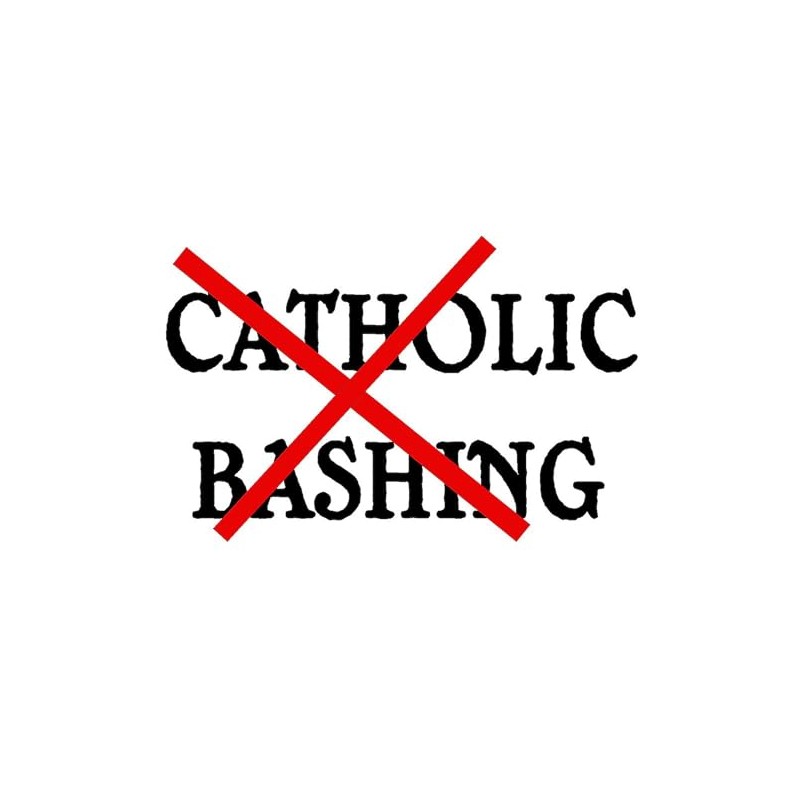 CafePress Catholic Bashing Rectangle Bumper Sticker (10-Pack), Car Decal