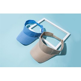 Bakicey Summer Sun Protection Sun Hat with Large Brim Women's Man Visor Cap for Outdoor Sports Beach Hat Golf Tennis, khaki