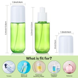 Small Spray Bottle Travel Size 3.4oz/100ml Plastic Mini Bottle Set - Fine Mist Mini Empty Spray Bottles - Refillable Spray Bottles for Cleaning Solutions, Perfume, Liquid Cosmetics