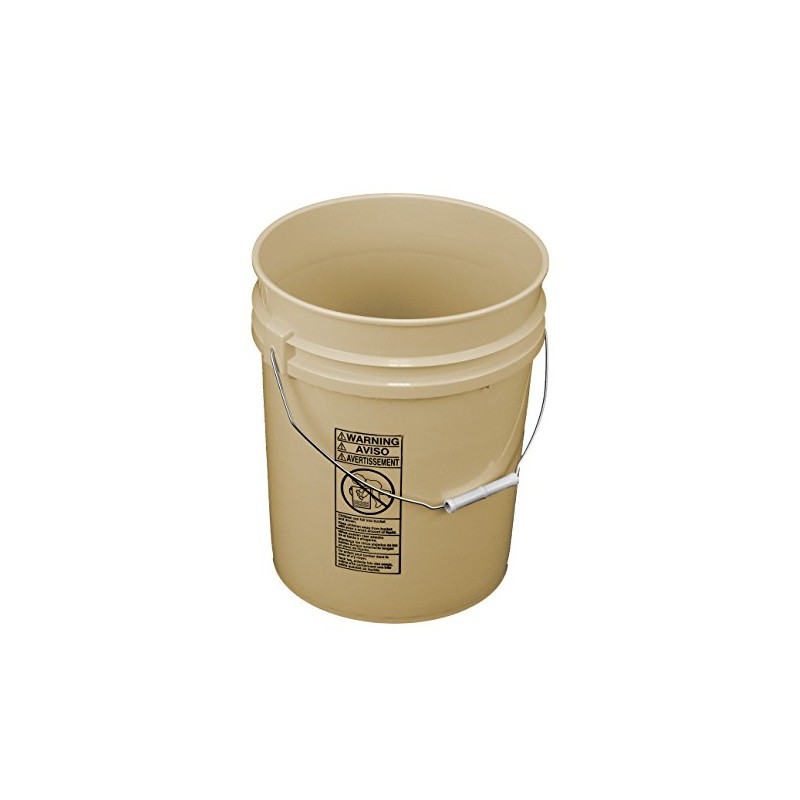 API Kirk Tan 5 Gallon Plastic Bucket; 90 Mil, Food