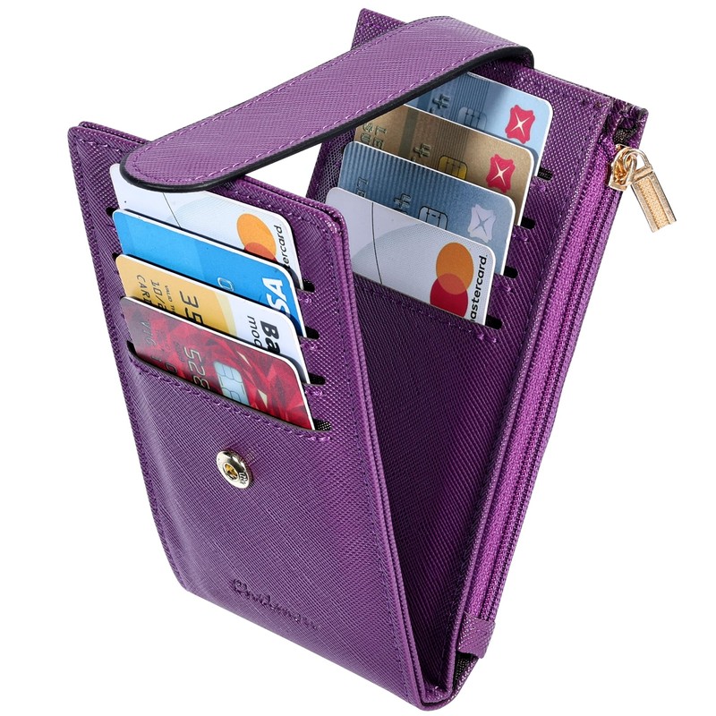Chelmon Women's RFID Slim Card Holder Wallet | Thin Bifold