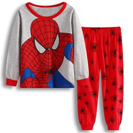 N‘aix Little Boys Super Hero Pajama Sets Cotton Sleepwear 2-7T (Spider-y1, 5T)
