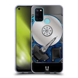 Head Case Designs Blau Hard Disk Drives Soft Gel Handyhülle Hülle kompatibel mit Realme 7i / C17