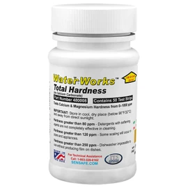 ITS Europe Waterworks Total Hardness test strips Tests Calcium Magnesium Hardness from 0-1000 ppm, 50 Count