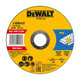 DEWALT 125 x 1.2mm Thin Cut Cutting Discs - Pack of 10