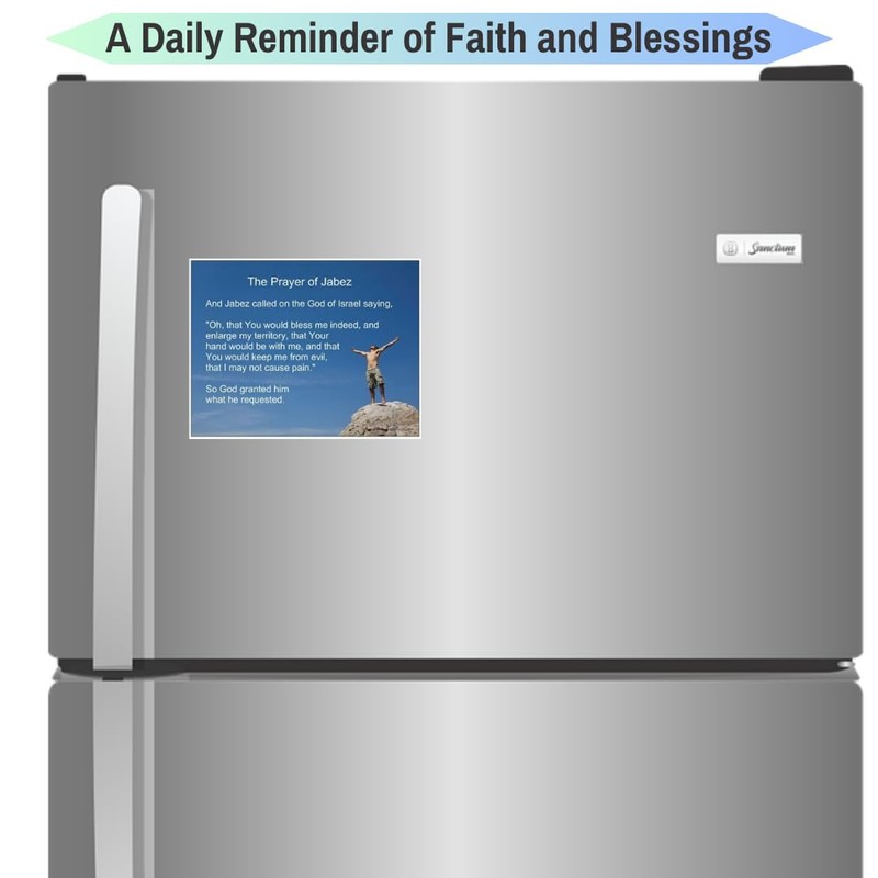 Prayer of Jabez Refrigerator Magnet – Inspirational Bible Verse Fridge