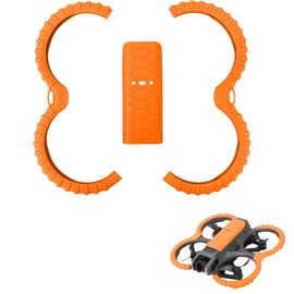 CERFFOOL Propeller Guard Protector and Back Cover Case for DJI Avata 2 Drone Back Protection Plate Bumper Paddle Blade Anti-Knock Anti-Bump Anti-Scratch Protective Cover Drone Accessories (Orange)