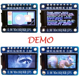 DollaTek 0.96 inch 3.3V 80x160 RGB IPS Color 65K Display screen for Arduino