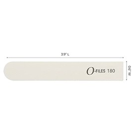 ForPro Professional Collection O-Files - Sistema de archivos reemplazable, grano 180, repuestos de lima de uñas de manicura, 3.9 pulgadas de largo x .
