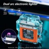 RSBYE Electric Lighter Transparent Cool Lighter Windproof Lighter Flameless Plasma