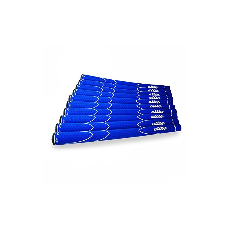 elitegrips X360 Golf Grips, Set of 10, M58, Blue with