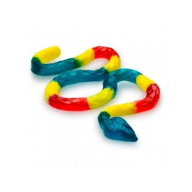 Beulah's Giant Gummy Snake, 2 Pound Package, 10 Snakes, Gummy Rattlesnake