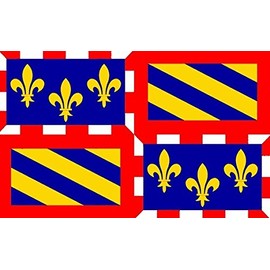 Perfectflags Burgundy Flag 5ft x 3ft Large - 100% Polyester - Metal Eyelets - Double Stitched