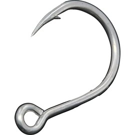 Mustad SINGLE HOOK KAIJU INLINE 10121NP-DT - By 5, N°4/0