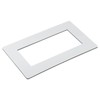 MECCANIXITY Switch Surround Plate Wall Panel Decoration Dual Gang Aluminum