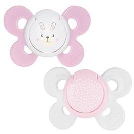 CHICCO, Set de Chupón para Bebé PhysioForma Comfort, 0-6 meses, Color Rosa
